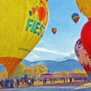 The Taos Mountain Balloon Rally 5 Art Print