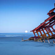 The Wreck Of The Peter Iredale Art Print
