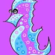 Thoughts And Colors Series Seahorse Art Print