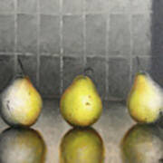 Three Pears Art Print