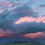 Thunderstorm Over The Sutter Buttes Art Print