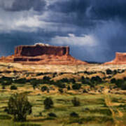 Thunderstorms Approach A Mesa Art Print