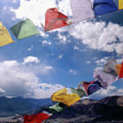 Tibetan Prayer Flags - Ladakh Ii Art Print