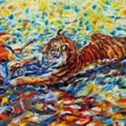 Tiger Snack Art Print