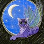 Tigerpixie Purple Tiger Fairy Art Print