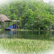 Tiki Hut Airboat Art Print