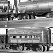 Tin Toy Trains Art Print