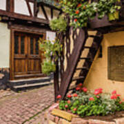 Tiny Staircase In Alsace Art Print