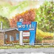 Toiyabe Motel In Walker, California Art Print