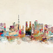 Tokyo City Skyline Art Print