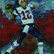 Tom Brady - Patriot Football Art Print