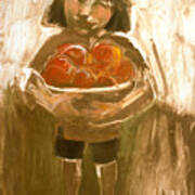Tomato Girl Art Print