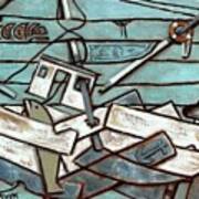 Commercial Fishing Boat Art Print Art Print