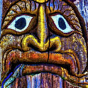 Totem Colorful Face Art Print