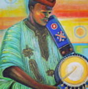 Traditional Drummer Art Print