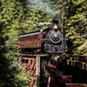 Train And Trestle Art Print