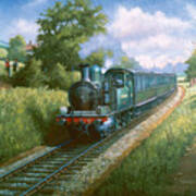 Train On The Isle Of Wright. Art Print
