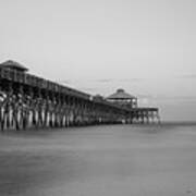 Tranquility At Folly Grayscale Art Print