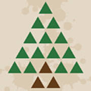 Triangle Tree Art Print