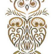 Tribal Owl Art Print