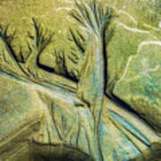 Tributaries In The Sand Art Print