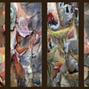 Tropical Bark Collage Art Print