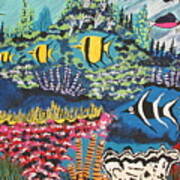 Tropical Fish Colors Art Print