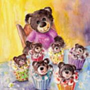 Truffle Mcfurry And The Bear Cupcakes Art Print