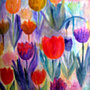 Tulip Garden Art Print