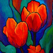 Tulip Trio Art Print