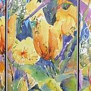 Tulip Triptych Art Print