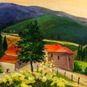 Tuscan Hills Art Print