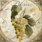 Tuscan Table Blanc Wine Art Print