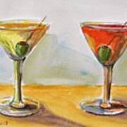 Two Perfect Martinis Art Print