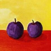 Two Plums Art Print