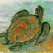 Tybee Sea Turtle Art Print