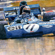 Tyrrell Ford 003 Jackie Stewart 1971 French Gp Art Print