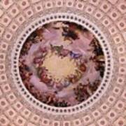 U S Capitol Dome Mural # 3 Art Print