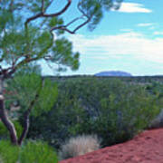 Uluru From Lasseter Highway - Australia Art Print