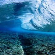 Underwater View Of Wave Art Print