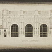Union Station - Blueprint Art Print