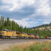 Up2650 Westbound From Donner Pass Art Print