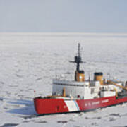 Uscgc Polar Sea Conducts A Research Art Print