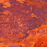 Valley Of Fire Petroglyphs One Art Print