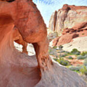 Valley Of Fire Wall Arches Art Print