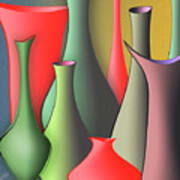 Vases Still Life Art Print
