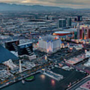 Vegas Strip Aerial Art Print