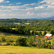 Vermont Summer Vista Art Print