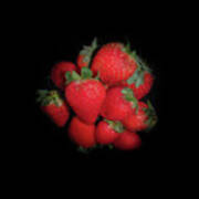 Very Berry Strawberries Art Print