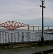 View At The Forth Rail Bridge From High Street In South Queensferry Art Print